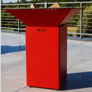 Pack Découverte Brasero Cevenol Acier Normal Carre 74 Rouge Double Cuve