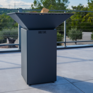 Pack Découverte Brasero Cevenol Acier Normal Carre 74 Gris Anthracite Double Cuve