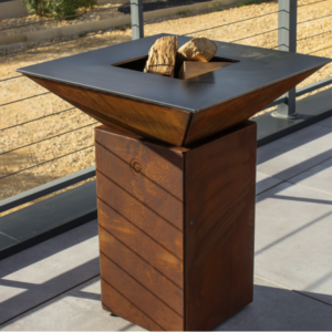 Brasero Cevenol Corten Cuba Simple